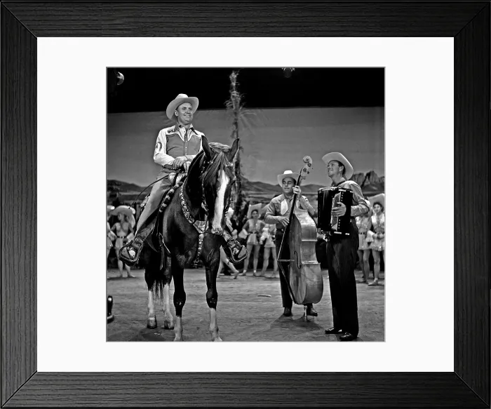 Framed Print : Gene Autry On Toast Of The Town Framed Print : Gene Autry On Toast Of The Town