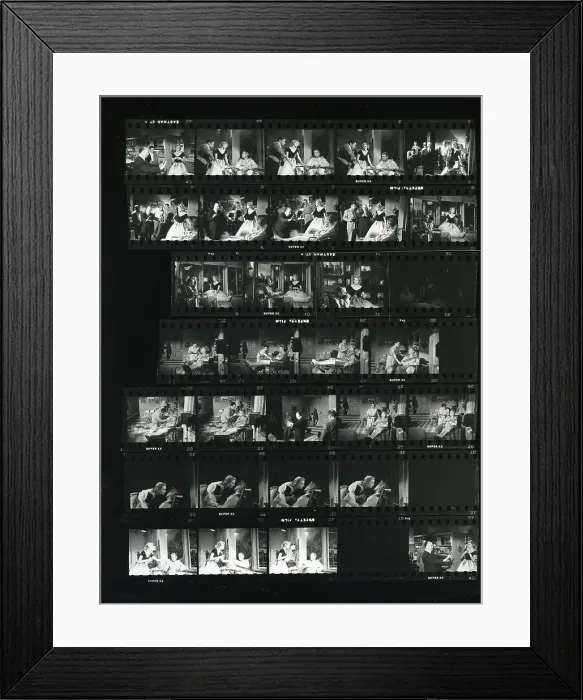 Framed Print : Proof Sheet Of Filming The Movie Rear Window