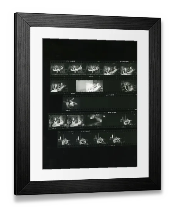 Framed Print : Proof Sheet Of Filming The Movie Rear Window Framed Print : Proof Sheet Of Filming The Movie Rear Window