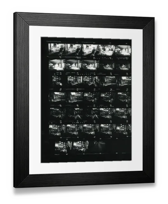 Framed Print : Proof Sheet Of Filming The Movie Rear Window Framed Print : Proof Sheet Of Filming The Movie Rear Window
