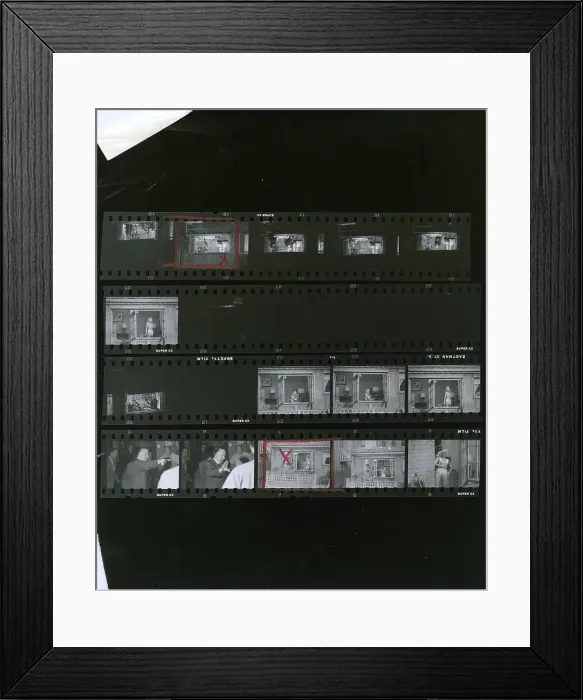Framed Print : Proof Sheet Of Filming The Movie Rear Window Framed Print : Proof Sheet Of Filming The Movie Rear Window