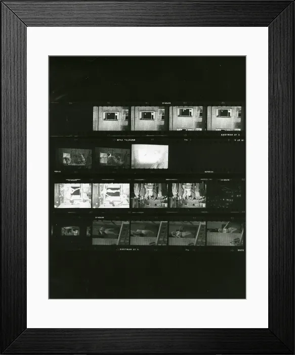 Framed Print : Proof Sheet Of Filming The Movie Rear Window Framed Print : Proof Sheet Of Filming The Movie Rear Window