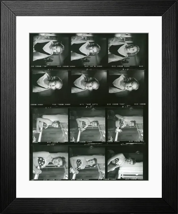 Framed Print : Proof Sheet Of Filming The Movie Rear Window