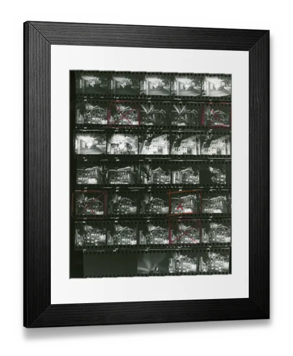 Framed Print : Proof Sheet Of Filming The Movie Rear Window Framed Print : Proof Sheet Of Filming The Movie Rear Window