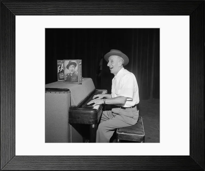 Framed Print : Jimmy Durante On TV Framed Print : Jimmy Durante On TV