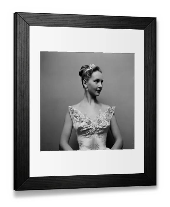 Framed Print : Taina Elg. LOS ANGELES - CIRCA 1954: Actress Dancer Taina Elg poses as