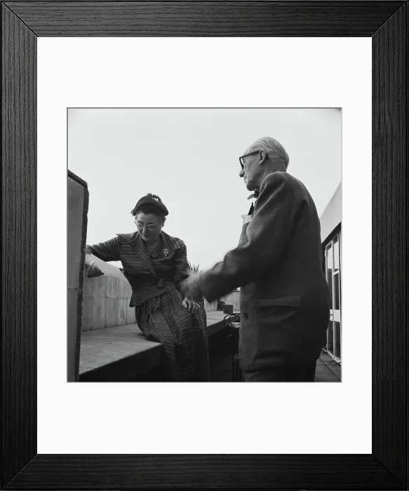 Framed Print : Madame Karsh And Le Corbusier Framed Print : Madame Karsh And Le Corbusier
