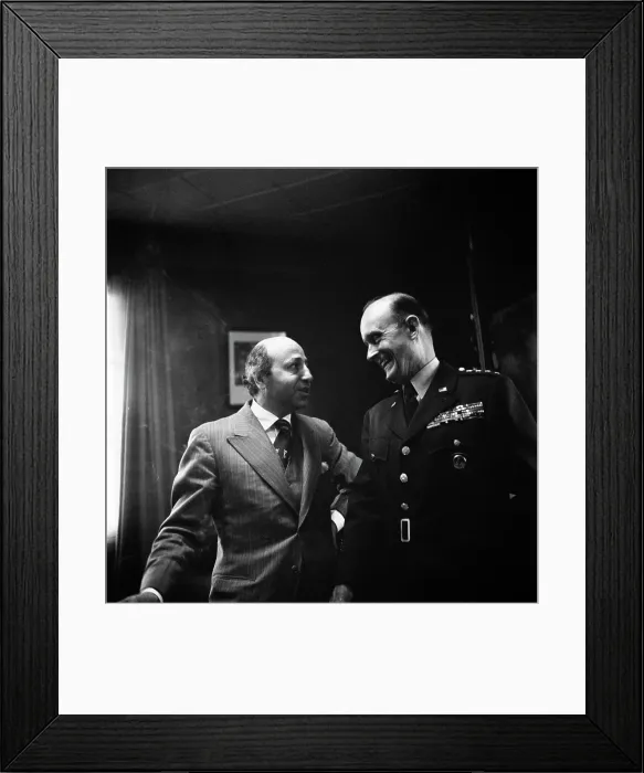 Framed Print : Karsh And General Gruenther Framed Print : Karsh And General Gruenther