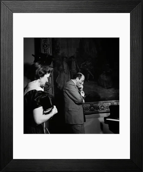 Framed Print : Karsh And Eileen Joyce Framed Print : Karsh And Eileen Joyce