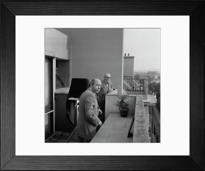 Framed Print : Karsh And Le Corbusier Framed Print : Karsh And Le Corbusier