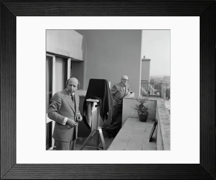 Framed Print : Karsh And Le Corbusier Framed Print : Karsh And Le Corbusier