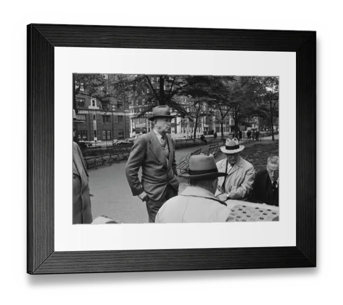 Framed Print : Greenwich Village Games Framed Print : Greenwich Village Games