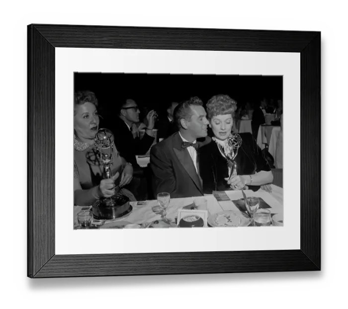 Framed Print : 6th Emmy Awards - Vivian Vance, Desi Arnaz & Lucille Ball Framed Print : 6th Emmy Awards - Vivian Vance, Desi Arnaz & Lucille Ball