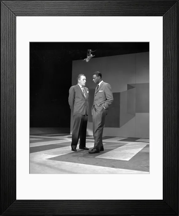 Framed Print : Nat King Cole & Ed Sullivan Framed Print : Nat King Cole & Ed Sullivan