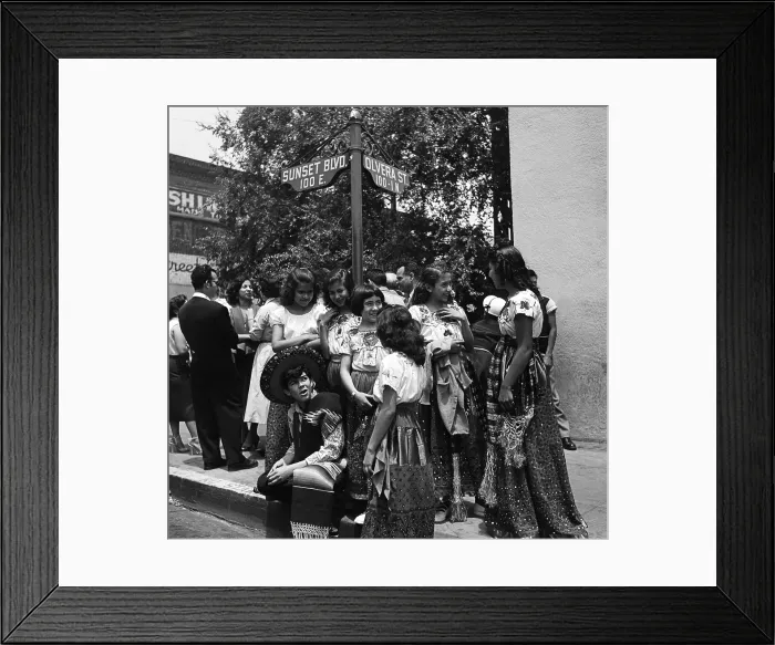 Framed Print : Los Angeles In The 1950's Framed Print : Los Angeles In The 1950's