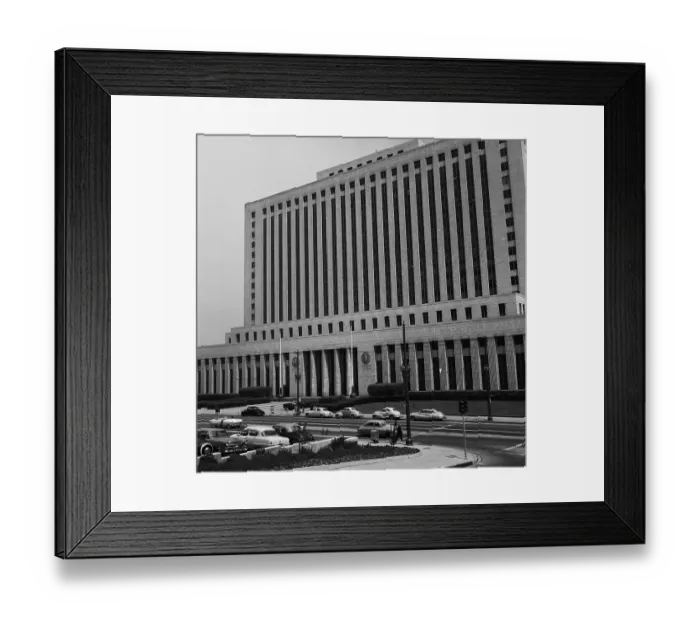 Framed Print : Los Angeles In The 1950's