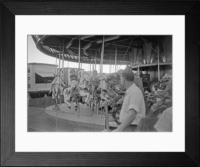 Framed Print : World Of Mirth Carnival, 1954