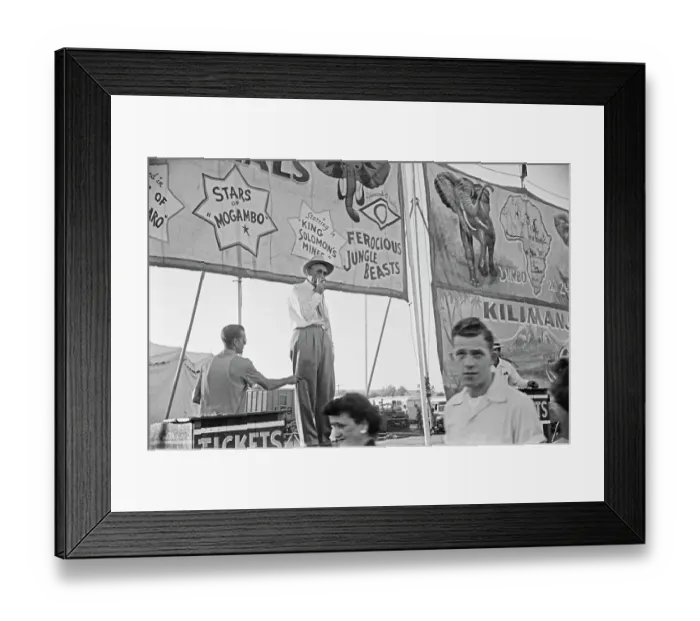 Framed Print : World Of Mirth Carnival, 1954