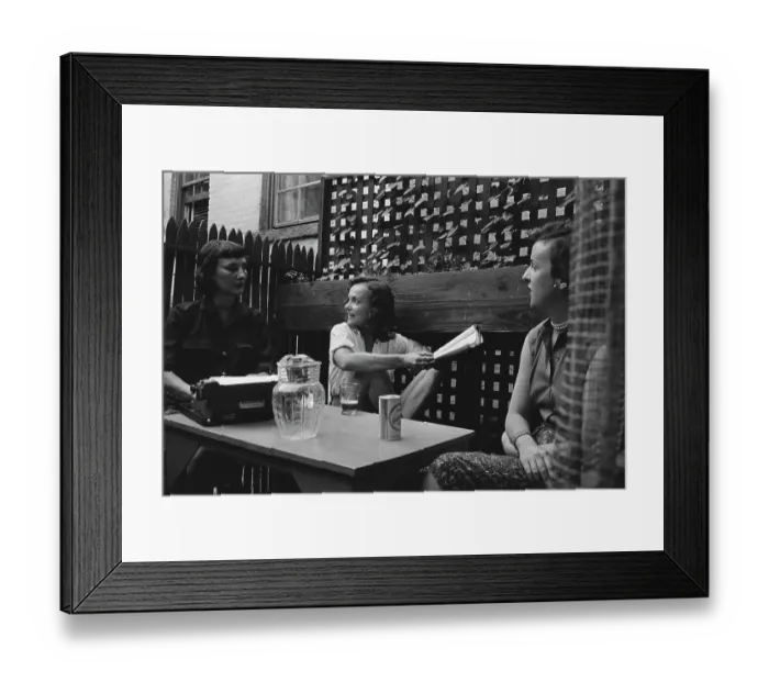 Framed Print : New York Writers Framed Print : New York Writers