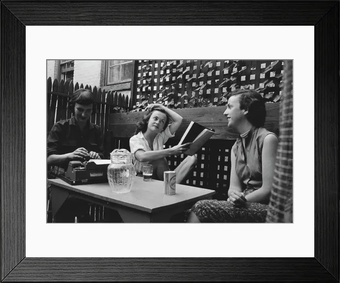 Framed Print : New York Writers Framed Print : New York Writers