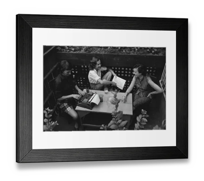 Framed Print : New York Writers Framed Print : New York Writers