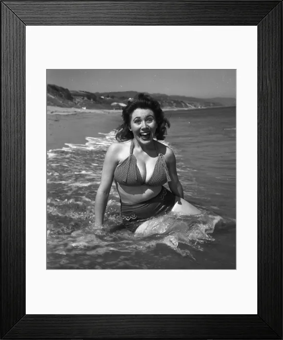 Framed Print : Meg Myles At The Beach In Malibu Framed Print : Meg Myles At The Beach In Malibu