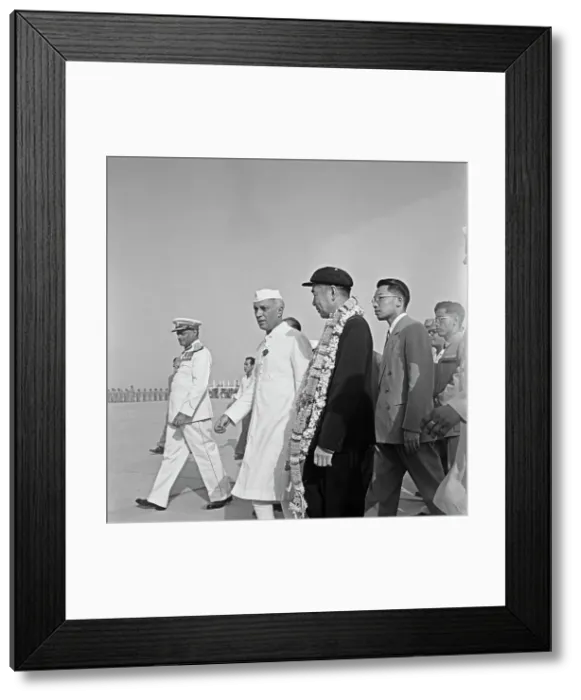 Framed Print : Zhou Enlai Visits India Framed Print : Zhou Enlai Visits India
