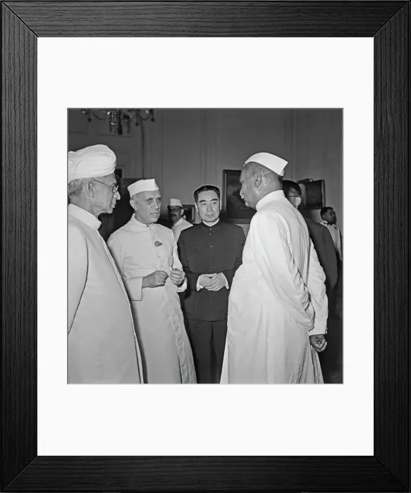 Framed Print : Zhou Enlai Visits India Framed Print : Zhou Enlai Visits India