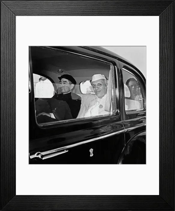 Framed Print : Zhou Enlai Visits India Framed Print : Zhou Enlai Visits India