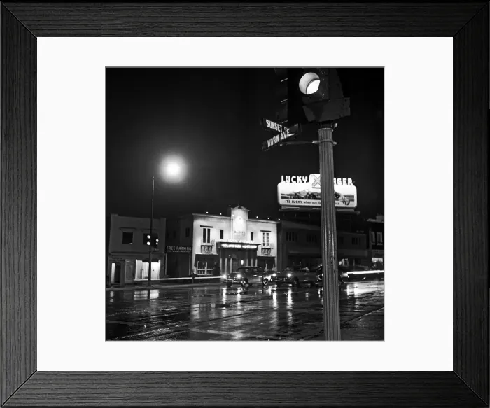 Framed Print : Los Angeles In The Rain Framed Print : Los Angeles In The Rain