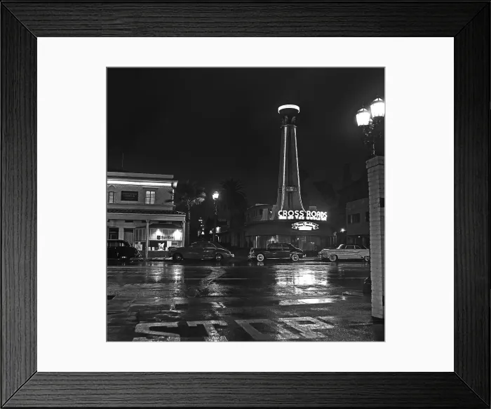 Framed Print : Los Angeles In The Rain Framed Print : Los Angeles In The Rain