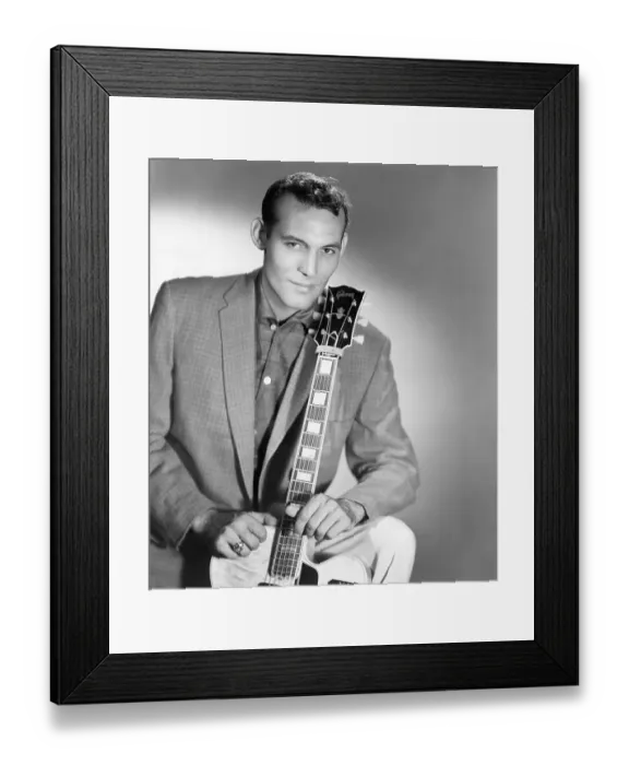Framed Print : Carl Perkins Portrait Framed Print : Carl Perkins Portrait