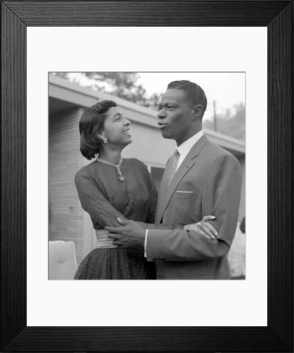 Framed Print : Nat King Cole & Wife Framed Print : Nat King Cole & Wife