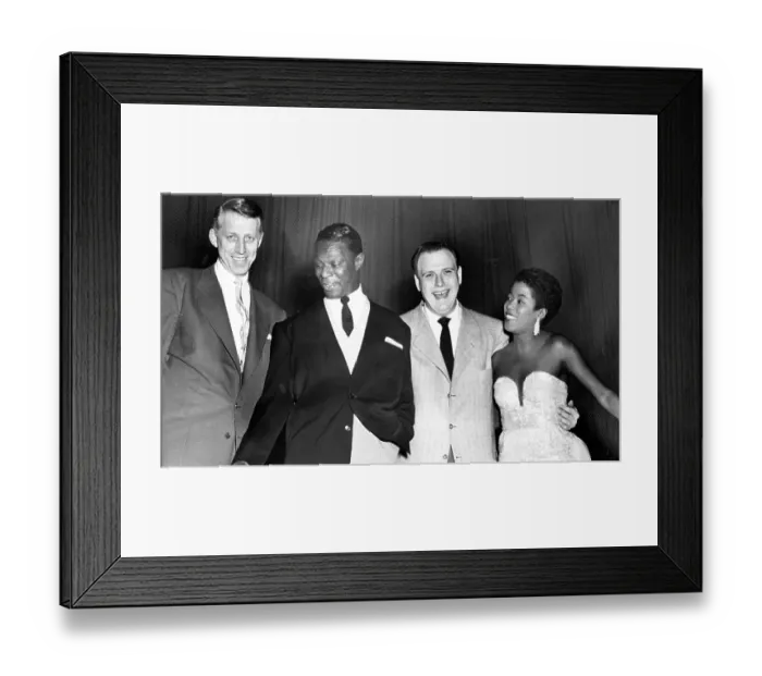 Framed Print : Nat King Cole & Sarah Vaughan Framed Print : Nat King Cole & Sarah Vaughan