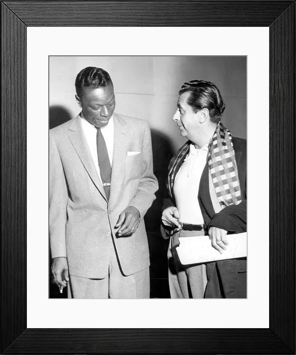 Framed Print : Nat King Cole & Morey Amsterdam
