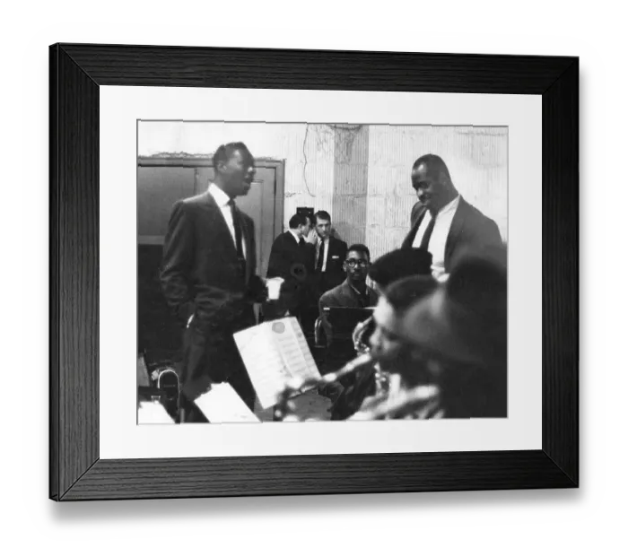 Framed Print : Nat King Cole Recording Framed Print : Nat King Cole Recording