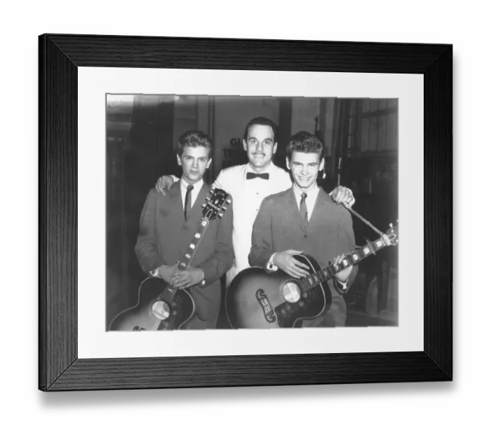 Framed Print : Everly Brothers And Johnny Otis Framed Print : Everly Brothers And Johnny Otis