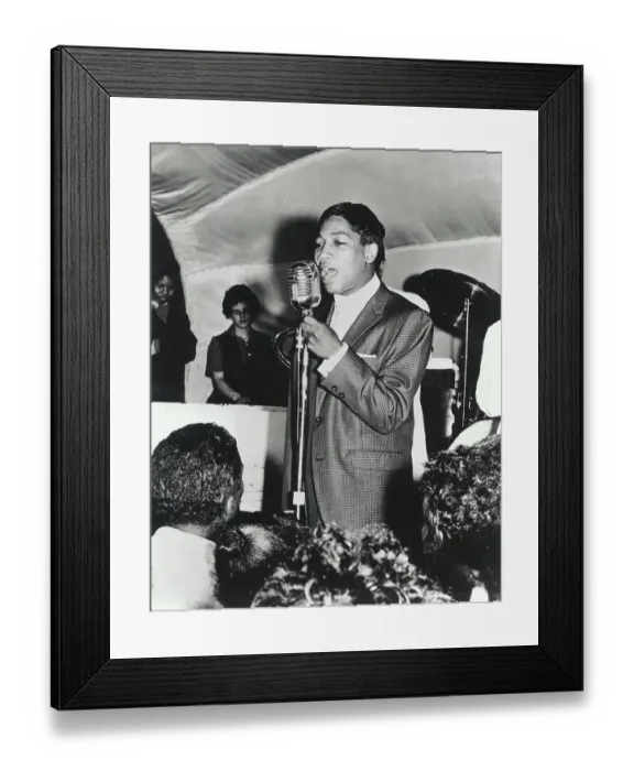 Framed Print : Little Willie John Performing Framed Print : Little Willie John Performing