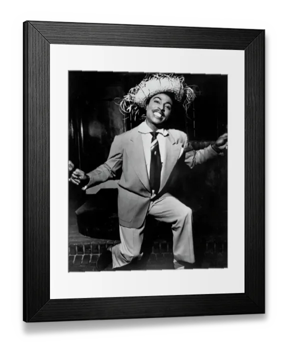 Framed Print : Little Richard Porrtait In Straw Hat For Peacock Records Framed Print : Little Richard Porrtait In Straw Hat For Peacock Records
