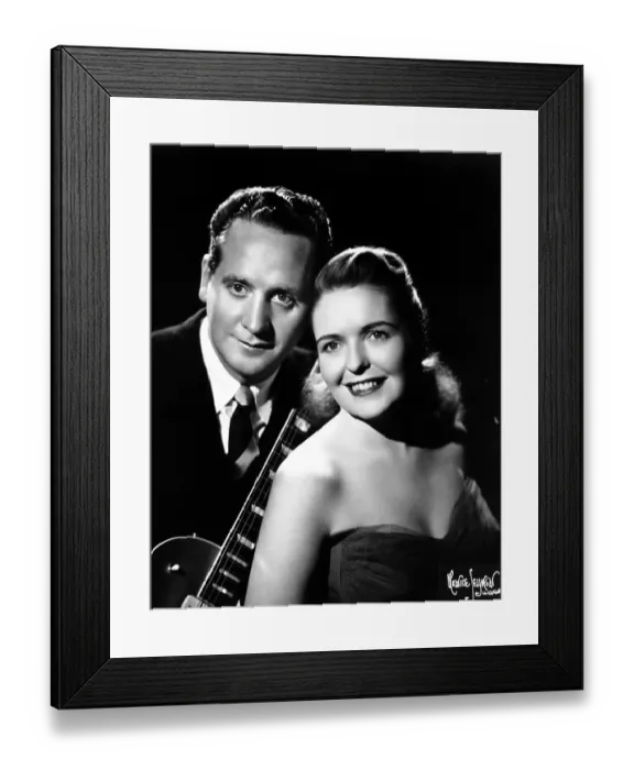 Framed Print : Married Duo Les Paul & Mary Ford Framed Print : Married Duo Les Paul & Mary Ford