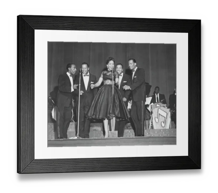 Framed Print : The Platters Performing Framed Print : The Platters Performing