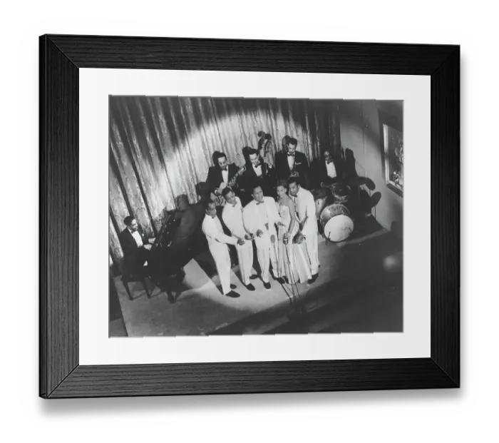 Framed Print : The Platters Performing Framed Print : The Platters Performing