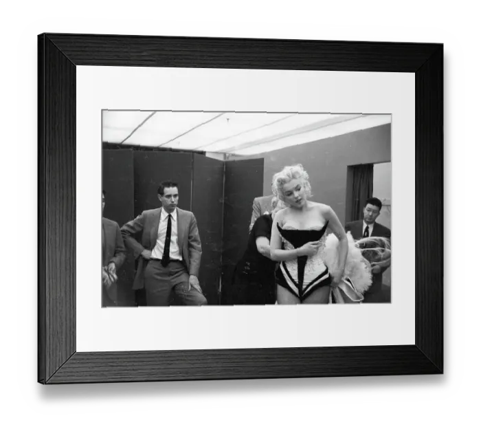 Framed Print : Marilyn Costume Fitting