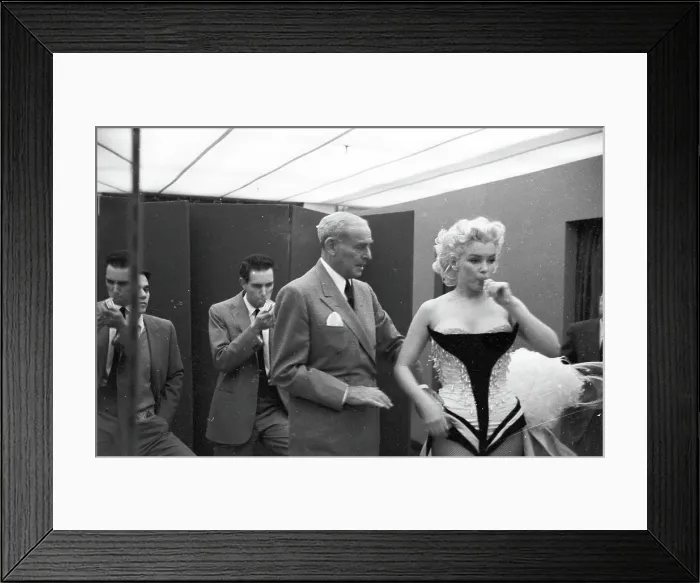 Framed Print : Marilyn Costume Fitting