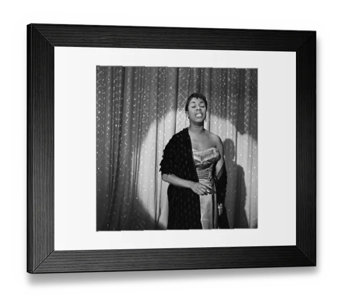 Framed Print : Sarah Vaughan On The Ed Sullivan Show Framed Print : Sarah Vaughan On The Ed Sullivan Show