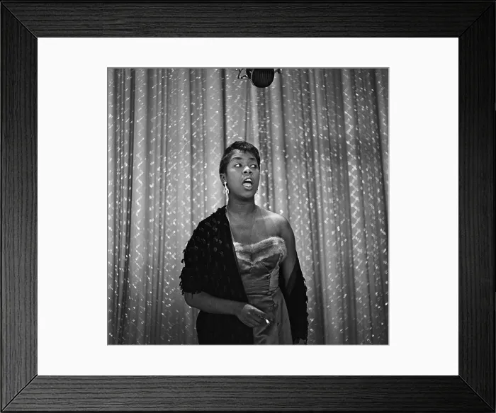 Framed Print : Sarah Vaughan On The Ed Sullivan Show Framed Print : Sarah Vaughan On The Ed Sullivan Show