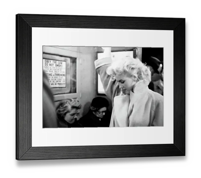 Framed Print : Marilyn On The Subway Framed Print : Marilyn On The Subway
