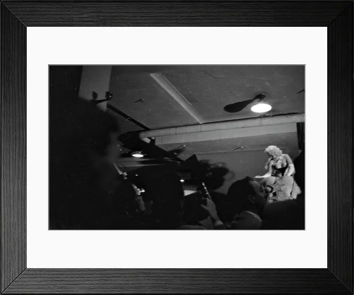 Framed Print : Marilyn Rides A Pink Elephant Framed Print : Marilyn Rides A Pink Elephant