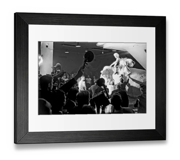 Framed Print : Marilyn Rides A Pink Elephant Framed Print : Marilyn Rides A Pink Elephant