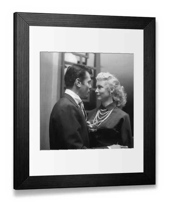 Framed Print : March 31, 1955, Beverly Hills, Tony Curtis and wife Janet Le Framed Print : March 31, 1955, Beverly Hills, Tony Curtis and wife Janet Le